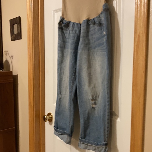 Indigo Blue Maternity Denim Pants -sizeM - Picture 2 of 5